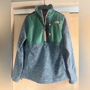 The North Face Green and blue Pullover Jacket